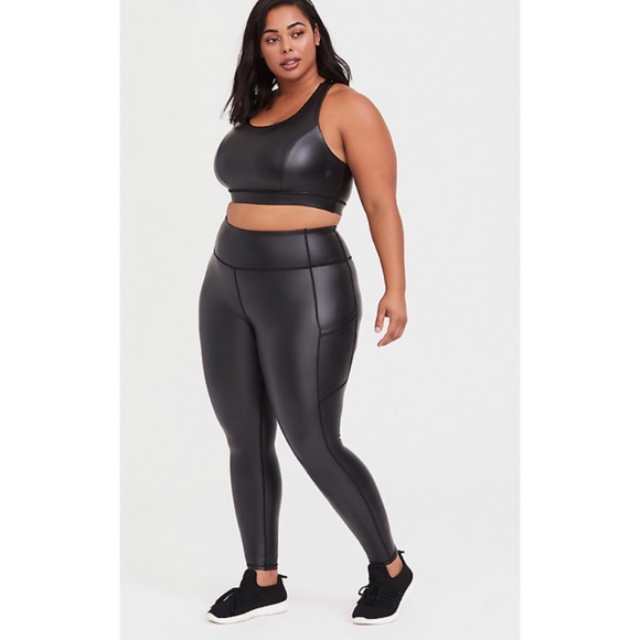 🆕 Torrid Black Coated Active Legging 4X 28 NWT - Picture 2 of 6